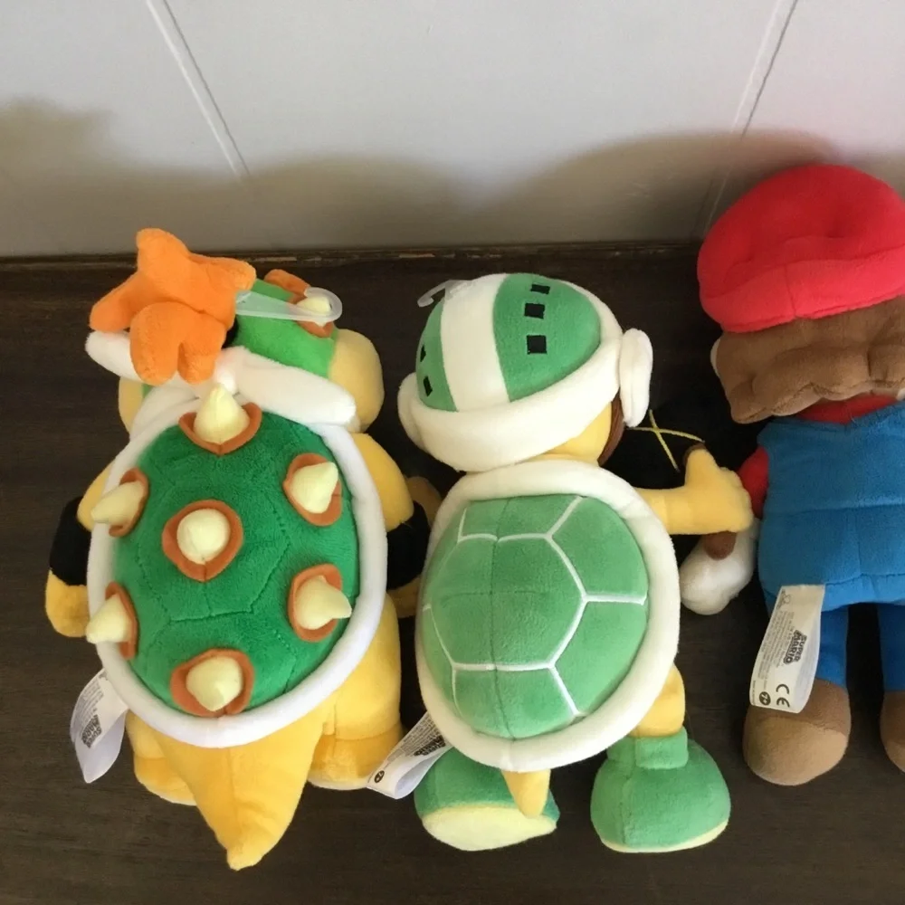 Mario Toadette Toad Bowser JR Plush Little Buddy Set Nintendo